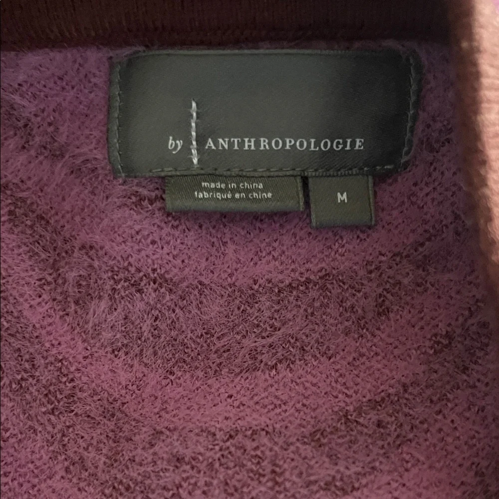 Anthropologie Pink‎ and Burgundy Sweater Mini Skirt Size Medium